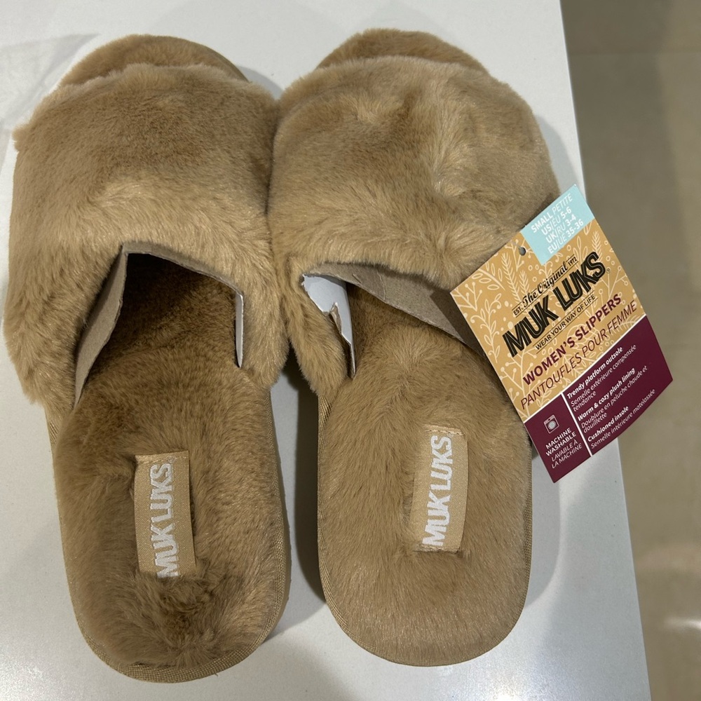 Muk Luks Tan Women's Slippers